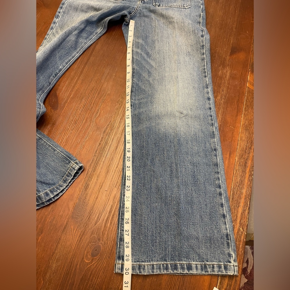 J.Crew | Rouje X J.Crew Marin High-Rise Flare Jean | Storm Wash | 28 - Picture 9 of 9